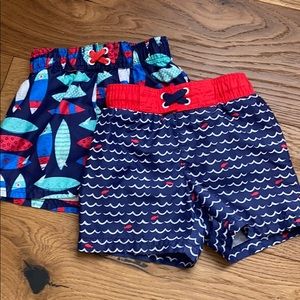 2 Toddler boy Swim trunks